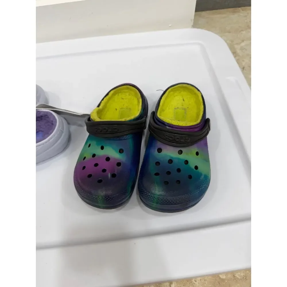 Crocs Classic Lined Clog GS Dreamscape Size 12C